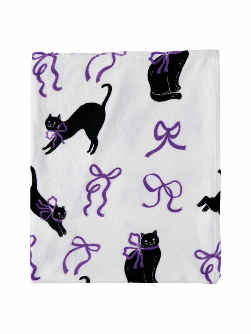 Kirkton House Black Cats and Bows Throw